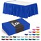 Ruffle Disposable Table Skirt 14 Ft Long Pleated Table Skirts with Adhesive Strip – Fits 6ft+ Rectangle or Round Tables – Ideal for Birthday Parties, Gender Reveal, Baby Showers & Event Decorations 6 pack by Exquisite